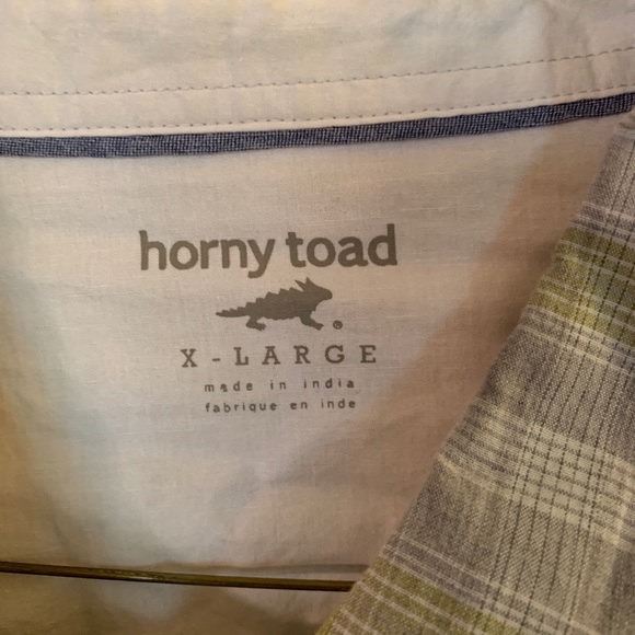 Plaid Pearl Snap Horny Toad XL - Picture 3 of 3